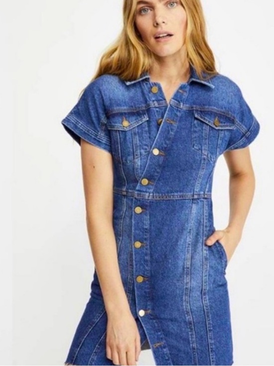 Dresses & Skirts - Free People City Denim Dress